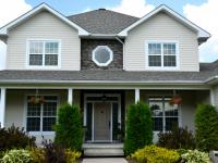 PVC hung windows, Steel entry door with two sides & PVC Sliding windows